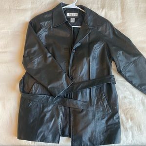 100% Genuine Leather Blazer Jacket Petite Small